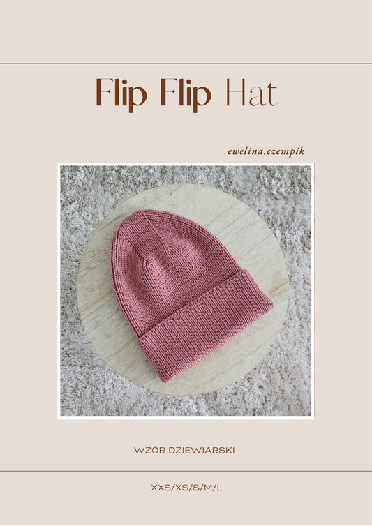 Flip Flip Hat wzór dziewiarski – produkt cyfrowy