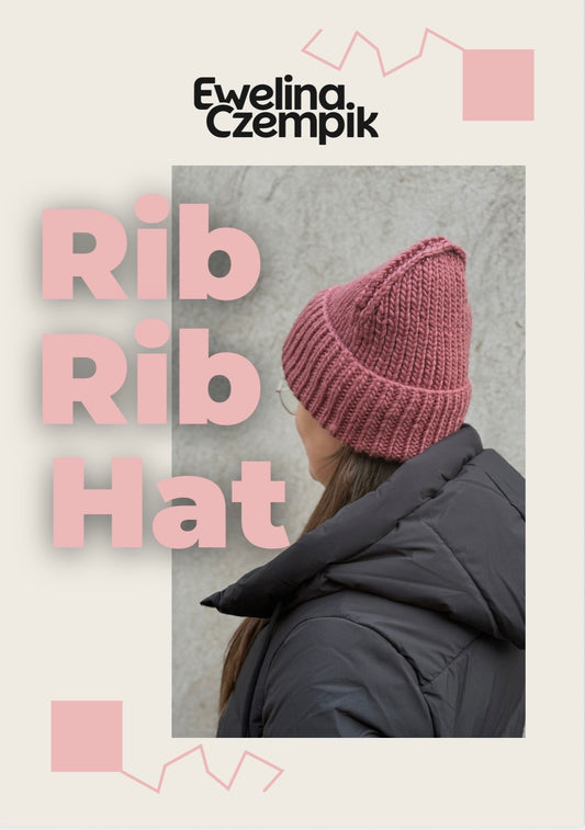 Rib Rib Hat wzór dziewiarski – produkt cyfrowy