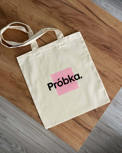 Torba „Próbka.” –  beżowa