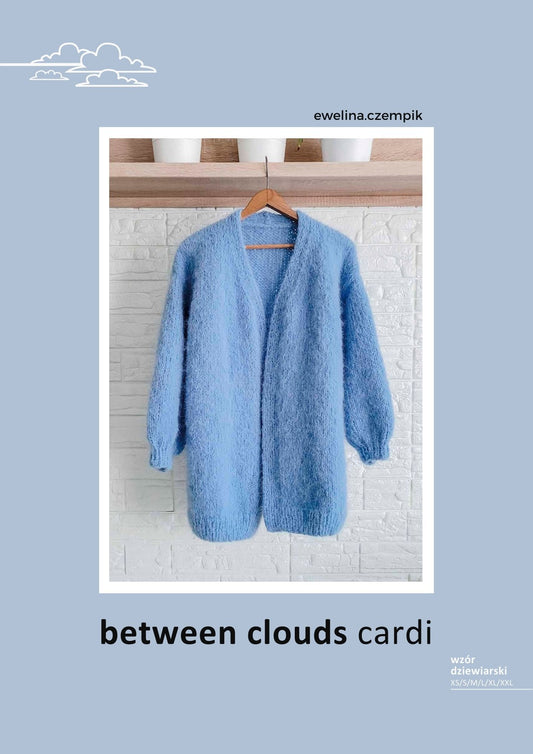 Between Clouds Card wzór dziewiarski – produkt cyfrowy