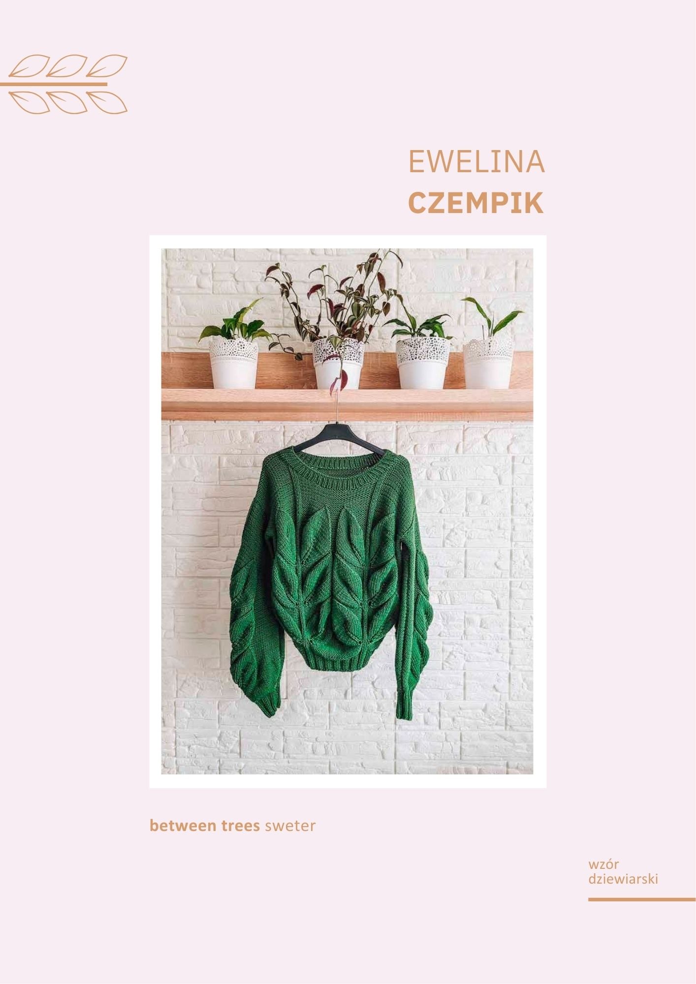 Between Trees Sweater wzór dziewiarski – produkt cyfrowy